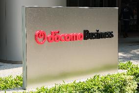 NTT Docomo Business signage and logo